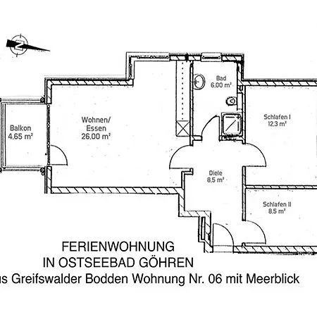 Haus Greifswalder Bodden - Whg 06 * 괴렌